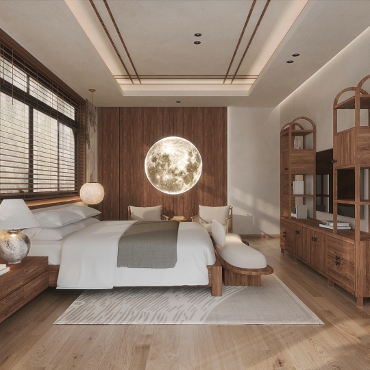 Japanese-Inspired Wooden Interior Project – Minimalist Design by Gvacons